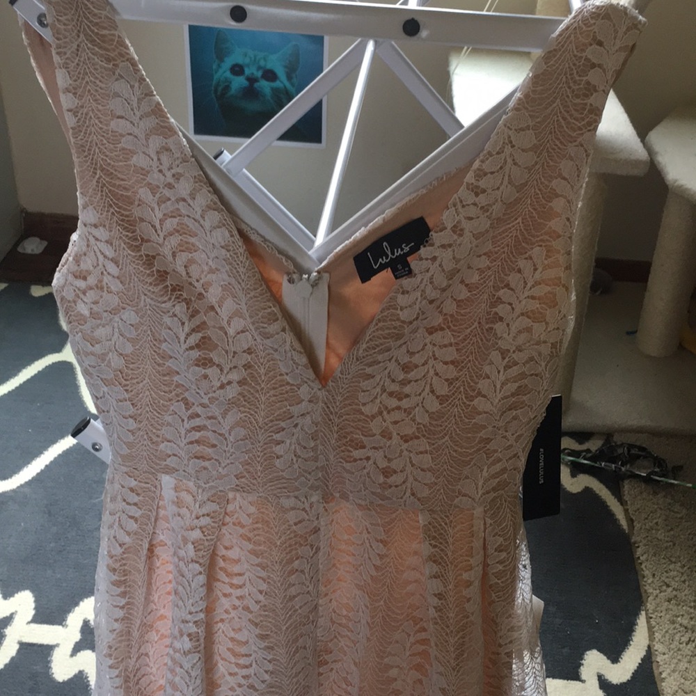 White Lace Lulus Skater Dress